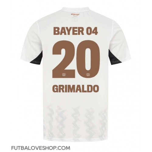 Dres Bayer Leverkusen Alejandro Grimaldo #20 Preč 2024-25 Krátky Rukáv